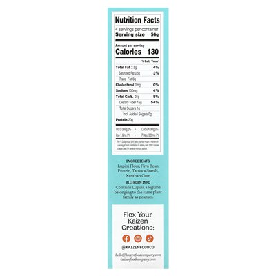 Kaizen, Fusilli, Gluten Free, High Protein, Low Carb, Plant Based, 8 oz (226 g)