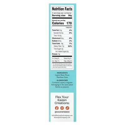 Kaizen, Fusilli, glutenfrei, proteinreich, kohlenhydratarm, pflanzlich, 8 oz (226 g)