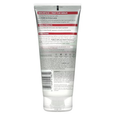 L'Oréal, Revitalift Derm Intensywne, 3,5% czysty żel oczyszczający kwas glikolowy, bez zapachu, 6,7 fl oz (200 ml)