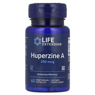 Life Extension, Huperzyna A, 200 mcg, 60 Wegetariańskich Kapsułek Life Extension, Huperzyna A, 200 mcg, 60 Wegetariańskich Kapsułek