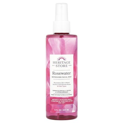 Heritage Store, Rosenwasser-Represing-Nebel, 8 Fl Oz (237 ml)