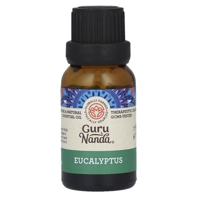 Gurunanda, 100% czysty i naturalny olejek eteryczny, eukaliptus, 0,5 fl oz (15 ml) Gurunanda, 100% czysty i naturalny olejek eteryczny, eukaliptus, 0,5 fl oz (15 ml)