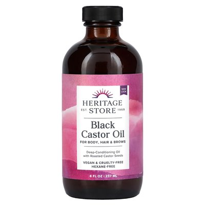 Heritage Store, Black Castor Oil, 8 Fl Oz (237 ml)