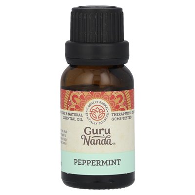 Gurunanda, 100% czysty i naturalny olejek eteryczny, mięta pieprzowa, 0,5 fl oz (15 ml) Gurunanda, 100% czysty i naturalny olejek eteryczny, mięta pieprzowa, 0,5 fl oz (15 ml)