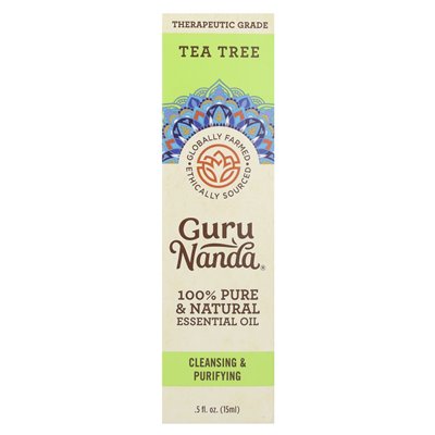 Gurunanda, 100% czysty i naturalny olejek eteryczny, drzewo herbaciane, 0,5 fl oz (15 ml)