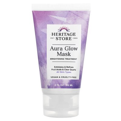 Heritage Store, Aura Glow Beauty Mask, wszystkie typy skóry, 2 fl oz (59 ml)