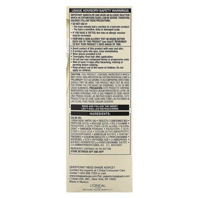 L'Oréal, Superior Preference, Luminous, Fade-Defying Color, 5 Medium Brown, 1 Application L'Oréal, Superior Preference, Luminous, Fade-Defying Color, 5 Medium Brown, 1 Application
