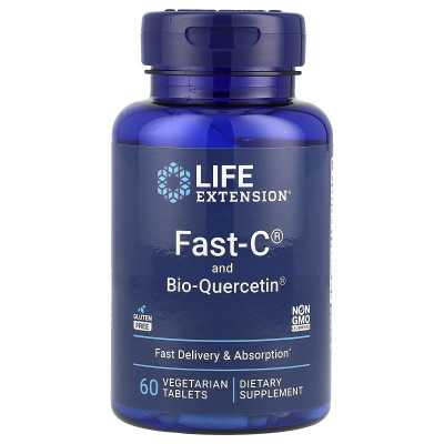 Life Extension, Fast-C® und Bio-QuerceTin®, 60 vegetarische Tabletten