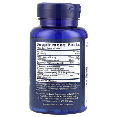 Life Extension, Fast-C® und Bio-QuerceTin®, 60 vegetarische Tabletten