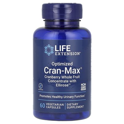 Life Extension, Optimized Cran-Max, Cranberry-Vollfruchtkonzentrat mit Ellirose, 60 vegetarische Kapseln
