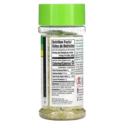 Lawry's, Knoblauchsalz, Petersilie, grobkörnig, 11 oz (311 g)