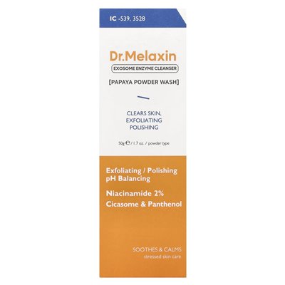Dr. Melaxin, Exosom Enzyme Cleanser, Papaya Powder Wash, 1.7 oz (50 g)