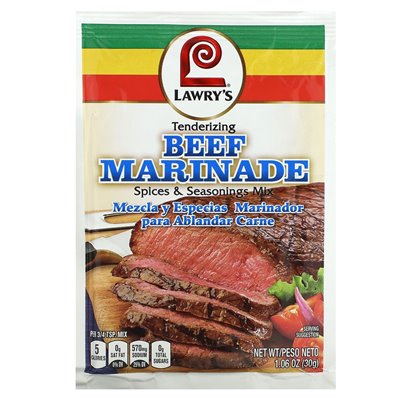 Lawry's, Sylikowanie marynowania wołowiny, mieszanka przypraw i przypraw, 1,06 uncji (30 g) Lawry's, Sylikowanie marynowania wołowiny, mieszanka przypraw i przypraw, 1,06 uncji (30 g)