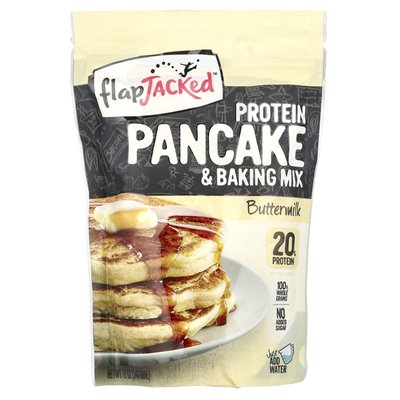 Flapjacked, białka naleśnik i mieszanka pieczenia, maślanka, 12 uncji (340 g) Flapjacked, białka naleśnik i mieszanka pieczenia, maślanka, 12 uncji (340 g)