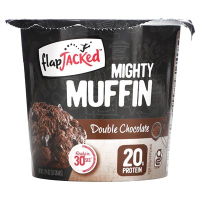 Flapjacked, Mighty Muffin, Double Chocolate, 1.94 oz (55 g)