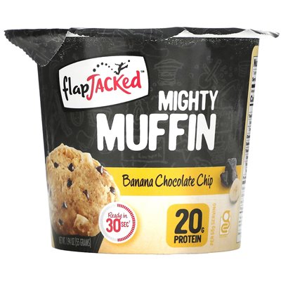 Flapjacked, Mighty Muffin, Bananen-Schokoladenstückchen, 1,94 oz (55 g)