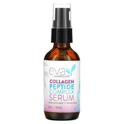Eva Naturals, surowica kompleksu peptydowego kolagenu, 2 uncje (60 ml) Eva Naturals, surowica kompleksu peptydowego kolagenu, 2 uncje (60 ml)