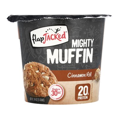 Flapjacked, Mighty Muffin, Cinnamon Roll, 1.94 oz (55 g)