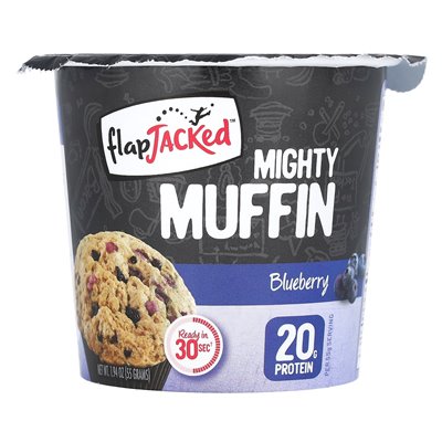 Flapjacked, potężna muffinka, jagoda, 1,94 uncji (55 g) Flapjacked, potężna muffinka, jagoda, 1,94 uncji (55 g)
