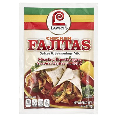 Lawry's, Chicken Fajitas, Gewürz- und Würzmischung, 1 oz (28,3 g) Lawry's, Chicken Fajitas, Gewürz- und Würzmischung, 1 oz (28,3 g)