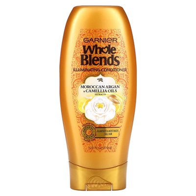Garnier, Whole Blends, Illumination Conditioner, Marokańskie Ekstrakty olejków arganowych i kamelii, 12,5 Fl Oz (370 ml) Garnier, Whole Blends, Illumination Conditioner, Marokańskie Ekstrakty olejków arganowych i kamelii, 12,5 Fl Oz (370 ml)