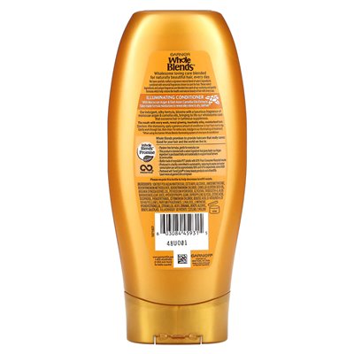 Garnier, Whole Blends, Illumination Conditioner, Marokańskie Ekstrakty olejków arganowych i kamelii, 12,5 Fl Oz (370 ml) Garnier, Whole Blends, Illumination Conditioner, Marokańskie Ekstrakty olejków arganowych i kamelii, 12,5 Fl Oz (370 ml)