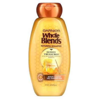 Garnier, całe mieszanki, miodowe skarby naprawcze szamponu, 12,5 fl oz (370 ml)