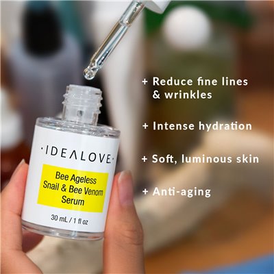 Idealove, Bee Ageless, Sail &amp Bee Venom Serum, 1 Fl Oz (30 ml)
