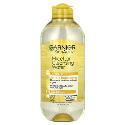 Garnier, Skinactive, micelarna woda oczyszczająca z witaminą C, 13,5 fl oz (400 ml)