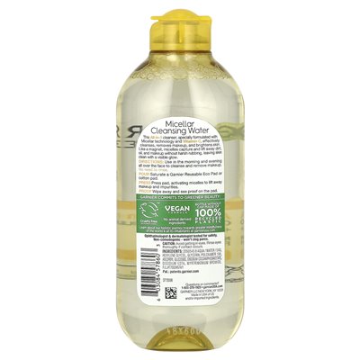 Garnier, Skinactive, Mizellen-Reinigungswasser mit Vitamin C, 13,5 fl oz (400 ml) Garnier, Skinactive, Mizellen-Reinigungswasser mit Vitamin C, 13,5 fl oz (400 ml)