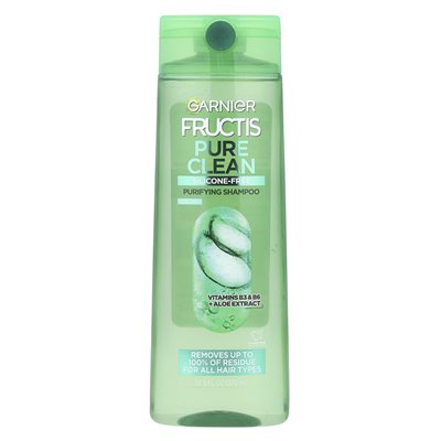 Garnier, fructis, czysty czysty szampon oczyszczający, dla wszystkich rodzajów włosów, 12,5 fl oz (370 ml)