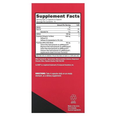 Keto Science, Keto Burn, Dual-Action Fat Burner, 60 kapsułek