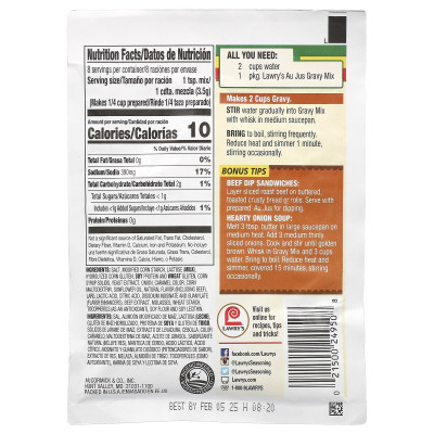Lawry's, Au Jus-Soßenmischung, 1 Unze (28 g)