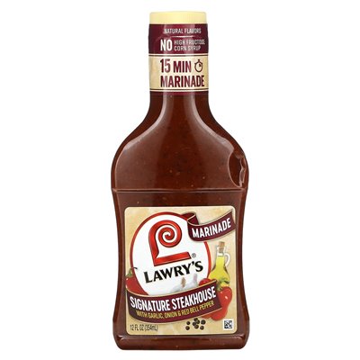 Lawry's, Marinade, Signature Steakhouse mit Knoblauch, Zwiebeln und roten Paprika, 12 fl oz (354 ml)