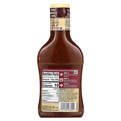 Lawry's, Marinade, Signature Steakhouse mit Knoblauch, Zwiebeln und roten Paprika, 12 fl oz (354 ml)