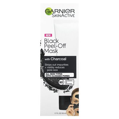 Garnier, Skinactive, Schwarze Peel-Off-Schönheitsmaske mit Aktivkohle, 50 ml (1,7 fl. oz.) Garnier, Skinactive, Schwarze Peel-Off-Schönheitsmaske mit Aktivkohle, 50 ml (1,7 fl. oz.)