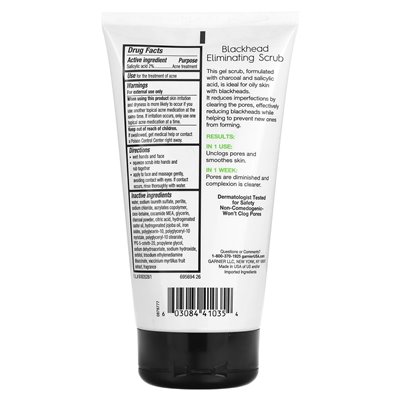 Garnier, Skinactive, Eliminat Eliminating Scrub mit Aktivkohle, 5 fl oz (150 ml)