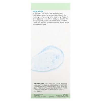 Garnier, Green Labs, Super Hydrating 3 in 1 Serum Gel, Hyalu-Aloe, parfümfrei, 2,4 fl oz (72 ml)