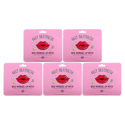 G9SKIK, AESTHETIC, ROSE Hydrogel Lip Patch, 5 Patches, 0.1 oz (3 g) each