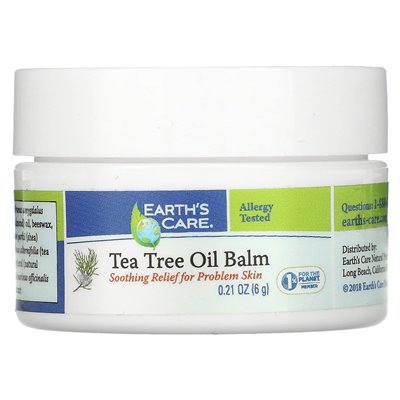 Opieka Ziemi, balsam olejowy z drzewa herbacianego, 0,21 uncji (6 g)