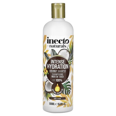 Inecto, intensywne nawodnienie, szampon kokosowy, 16,9 Fl Oz (500 ml)