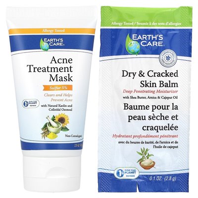 Earth's Care, Acne Treated Beauty Mask, 2.5 oz (71 g)