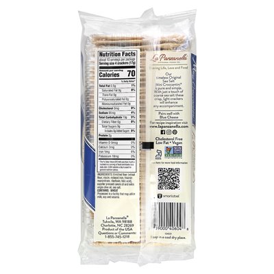 La Panzanella, Mini Croccantini Artisan Crackers, Oryginalna sól morska, 6 uncji (170 g)