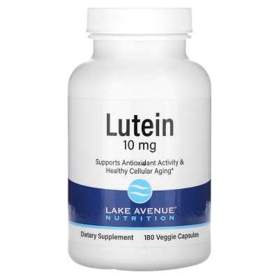 Lake Avenue Nutrition, Lutein, 10mg, 180 Vegetarian Capsules