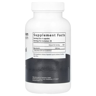 Fairhaven Health, myo-inozytol, 120 kapsułek