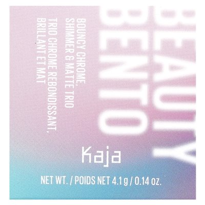 Kaja, Beauty Bento, Bouncy Chrome, Shimmer & Matte Ckseshadow Trio, 16 Peach Madeline, 0,14 uncji (4,1 g)