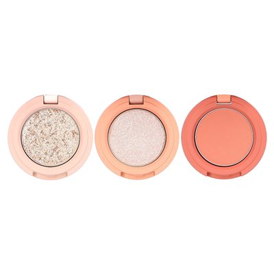 Kaja, Beauty Bento, Bouncy Chrome, Shimmer & Matte Ckseshadow Trio, 16 Peach Madeline, 0,14 uncji (4,1 g)