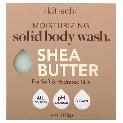 Kitsch, Shea Butter Solid Body Wash Bar, Almond & Shea, 4 oz (113 g) Kitsch, Shea Butter Solid Body Wash Bar, Almond & Shea, 4 oz (113 g)