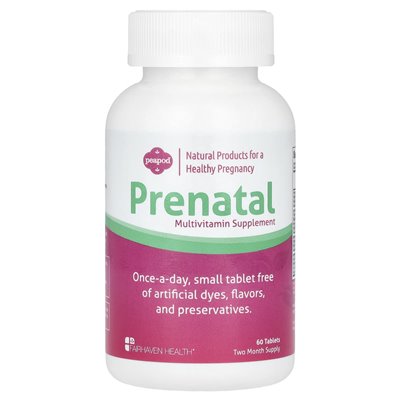 Fairhaven Health, Peapod, prenatalny suplement multiwitaminowy, 60 tabletek Fairhaven Health, Peapod, prenatalny suplement multiwitaminowy, 60 tabletek