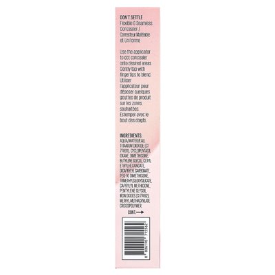 Kaja, Don't Settle, flexibler und unkomplizierter Concealer, 02 Banana Milk, 7 g (0,24 oz.)